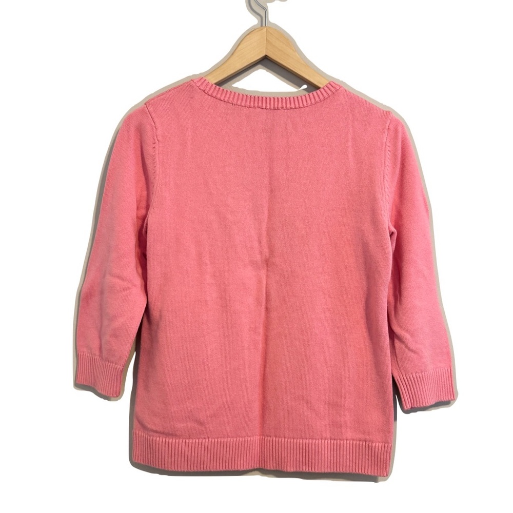 Talbots Bold Oranges Crewneck Pullover Sweater Sm… - image 4